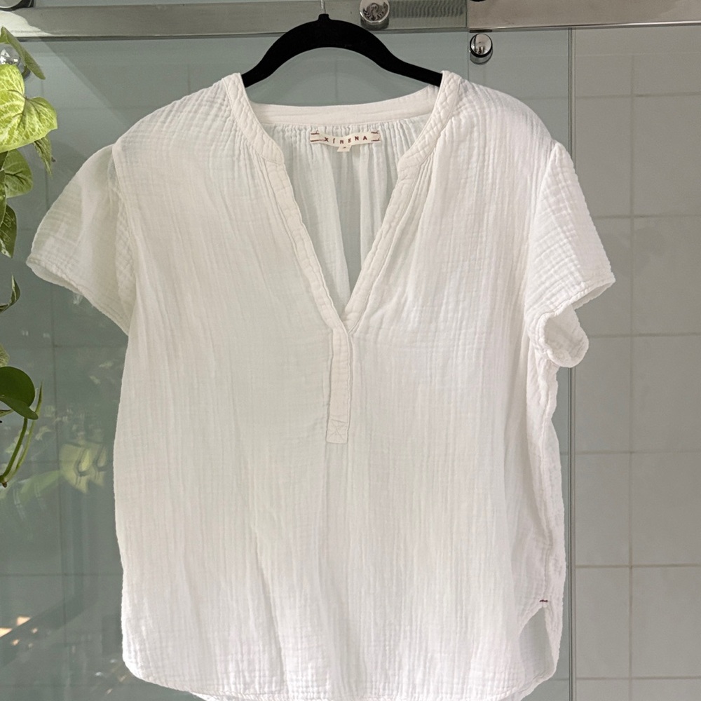 XiRENA Crisp White Blouse